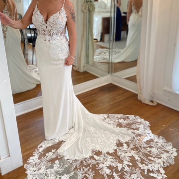 Enzoani pearl Dresses Enzoani Pearl Wedding Dress Sz 8 Poshmark